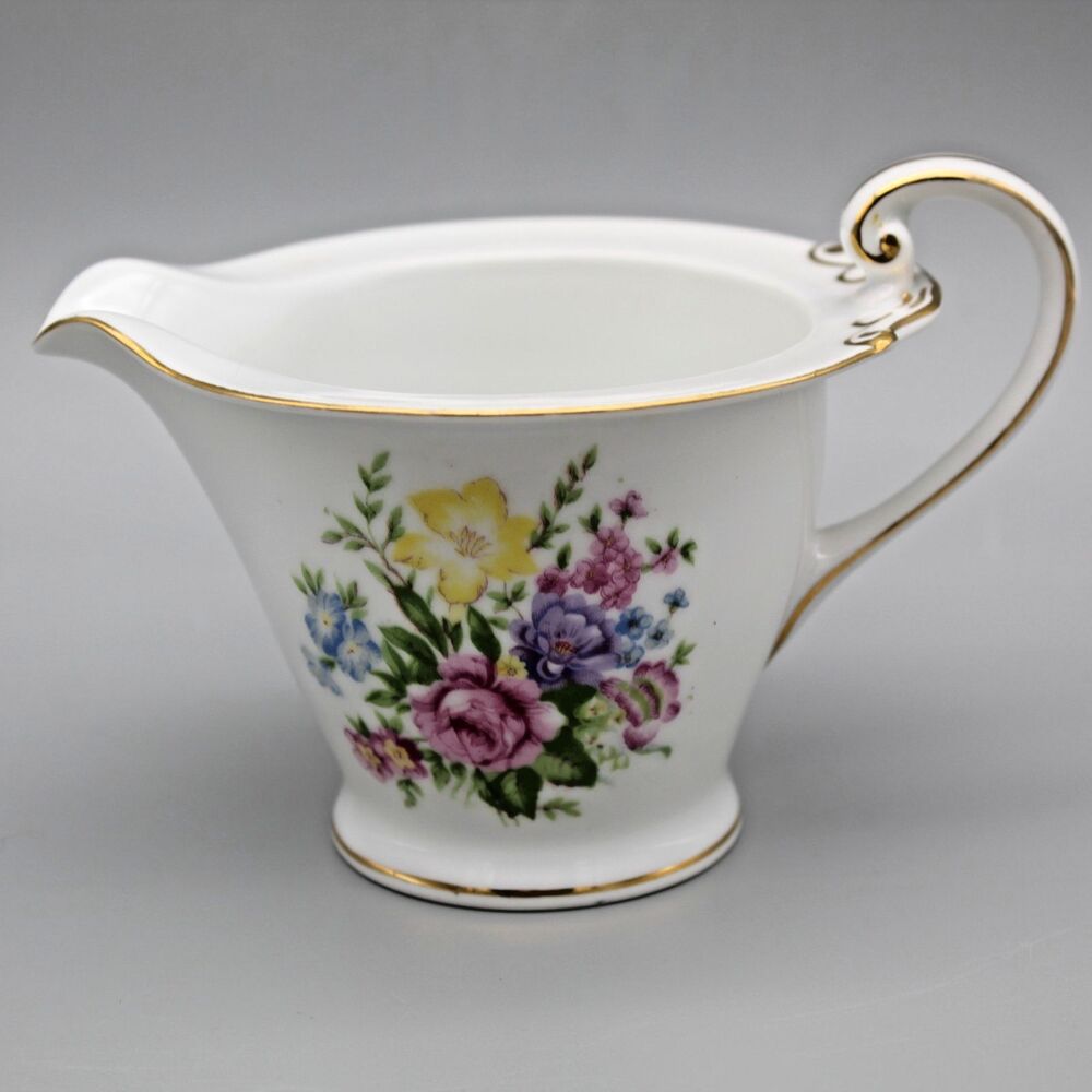 Kingswood China Creamer 8 ounce Spring Floral Design Occupied Japan